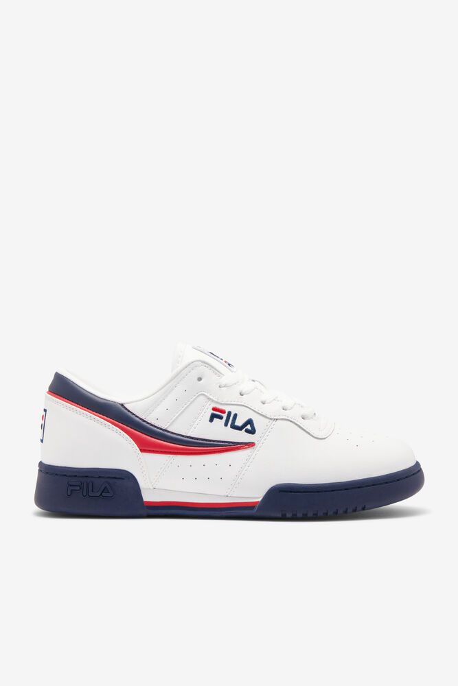 Fila Trainers Mens White Original Fitness - Ireland 78645-MREO